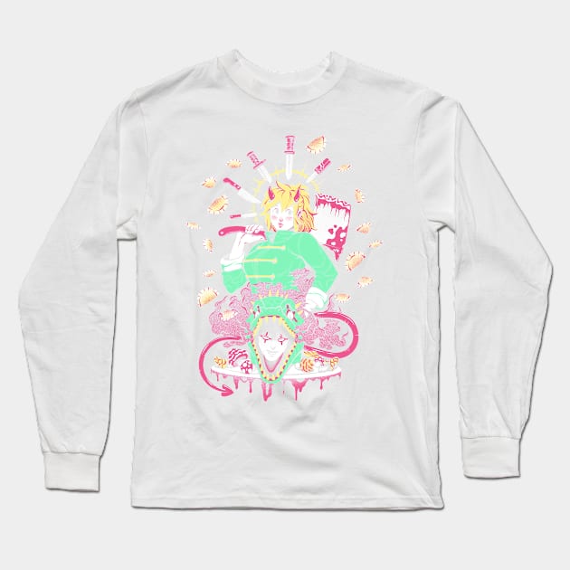 Blood &Gyozas Long Sleeve T-Shirt by Fenomeno